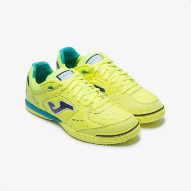 Chuteira Joma Futsal Top Flex - Amarelo Lima+Verde - Image 4