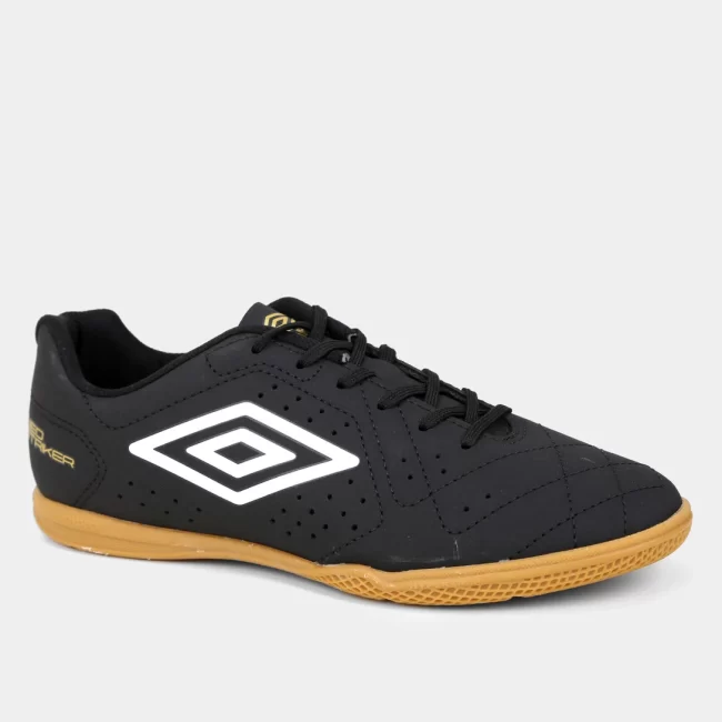 Chuteira Futsal Umbro Neo Striker Unissex - Preto+Dourado - Image 2