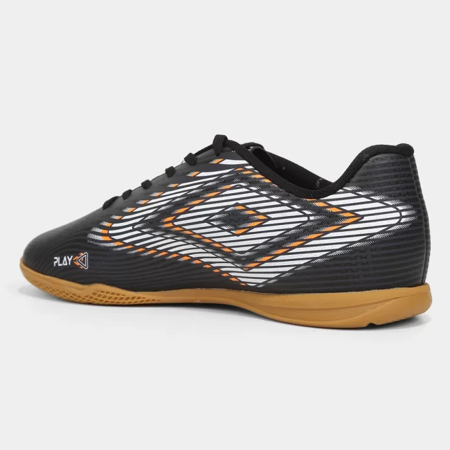 Chuteira Futsal Umbro Play- Preto+Branco - Image 3