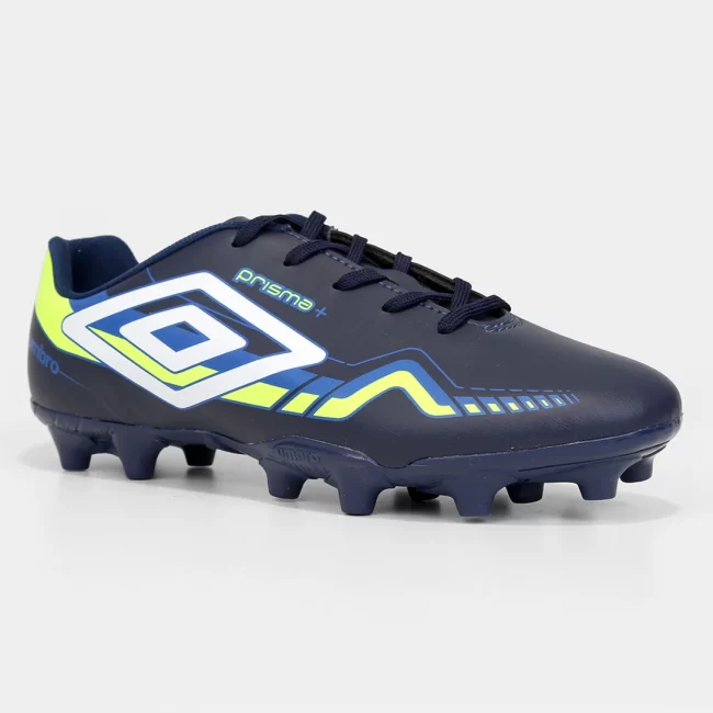 Chuteira Campo Umbro Prisma Unissex - Branco+Verde - Image 2