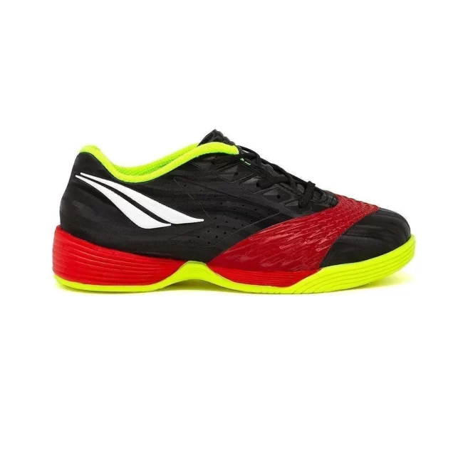 Chuteira Futsal Penalty Max 200 Kids Y-1- Preto+Vermelho+Amarelo
