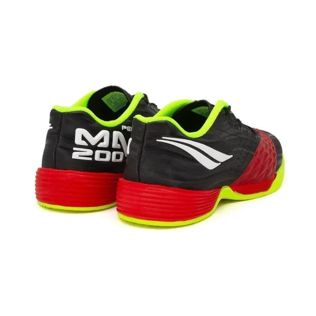 Chuteira Futsal Penalty Max 200 Kids Y-1- Preto+Vermelho+Amarelo - Image 3