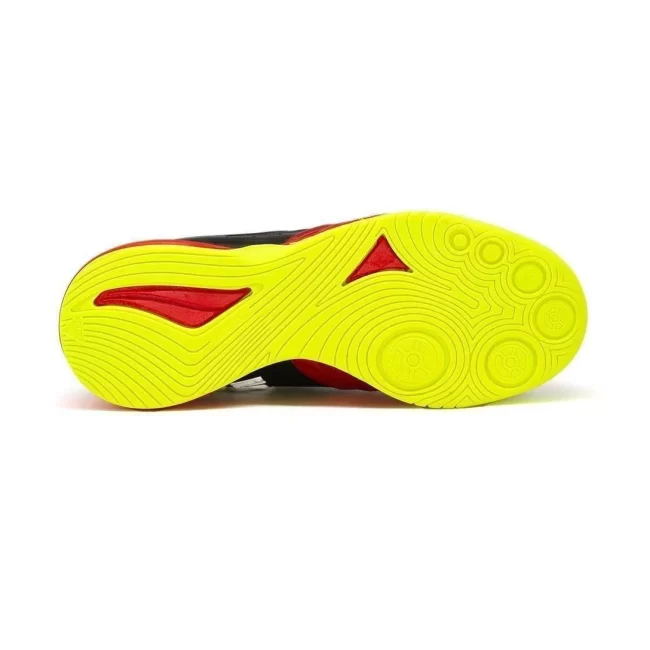 Chuteira Futsal Penalty Max 200 Kids Y-1- Preto+Vermelho+Amarelo - Image 6
