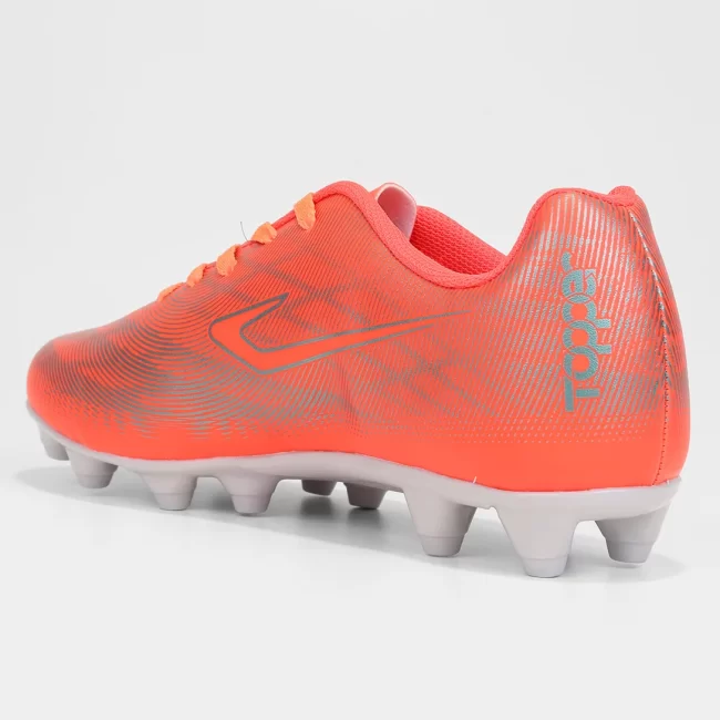 Chuteira Campo Infantil Topper Slick IV - Coral - Image 3